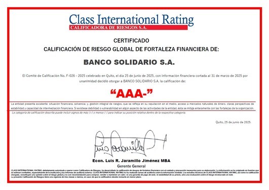 Calificación de Riesgo AAA-